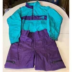 Vintage Powderhorn Mountaineering Ski Jacket/Pants Outfit Multicolor Size Lg/36